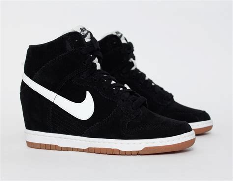 nike dunk sky hi dames sleehak sneakers zwart|nike dunk shoes review.